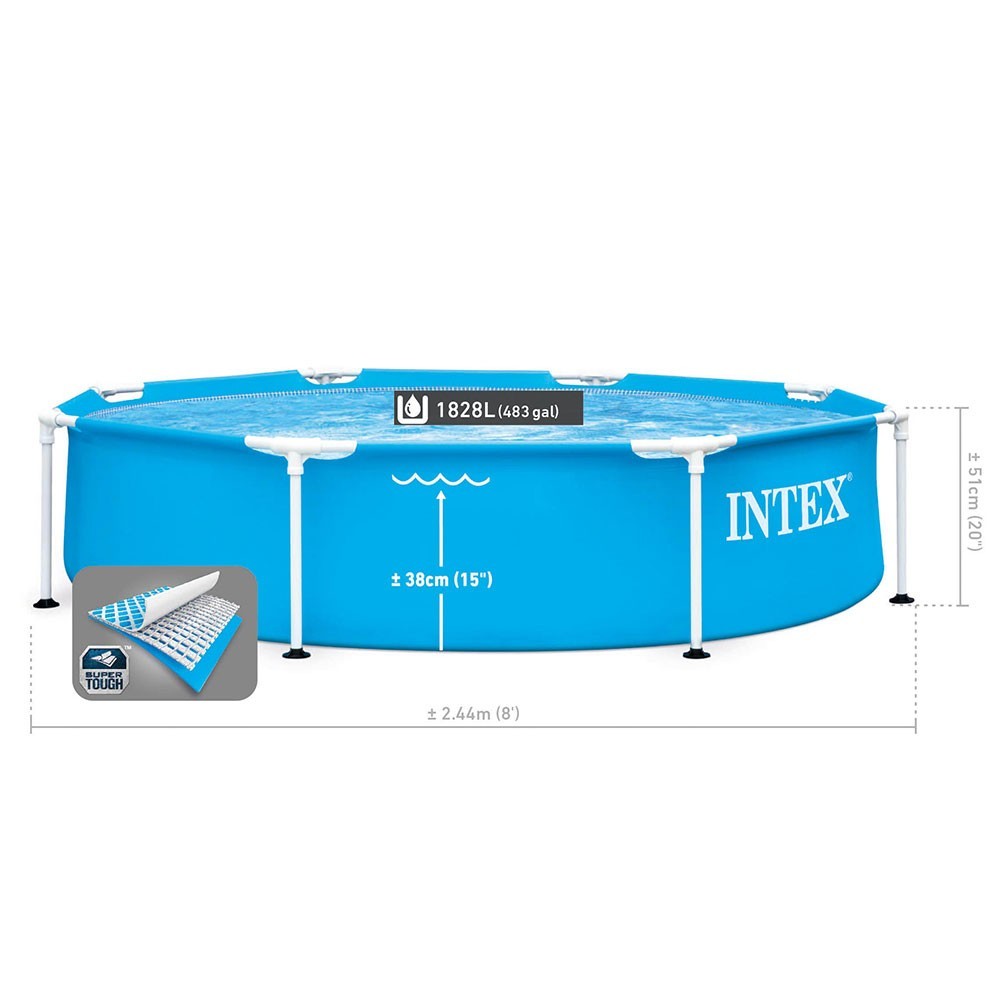 Petite Piscine ronde metal frame