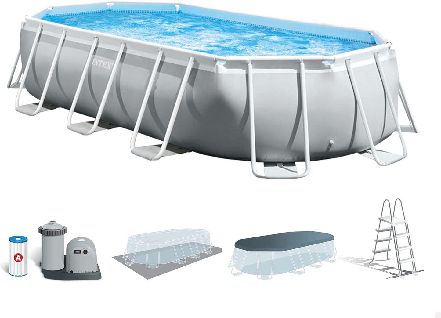 Amusez vous avec la piscine hors-sol tubulaire Intex 🥇