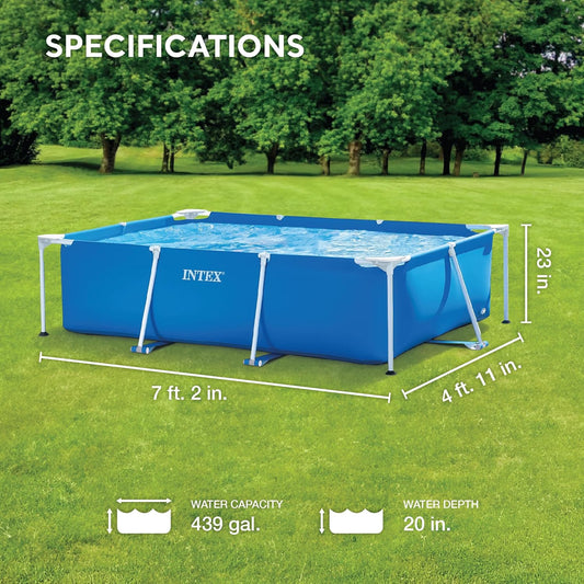 Piscine rectangulaire gamme metal frame 🏊🏿‍♂