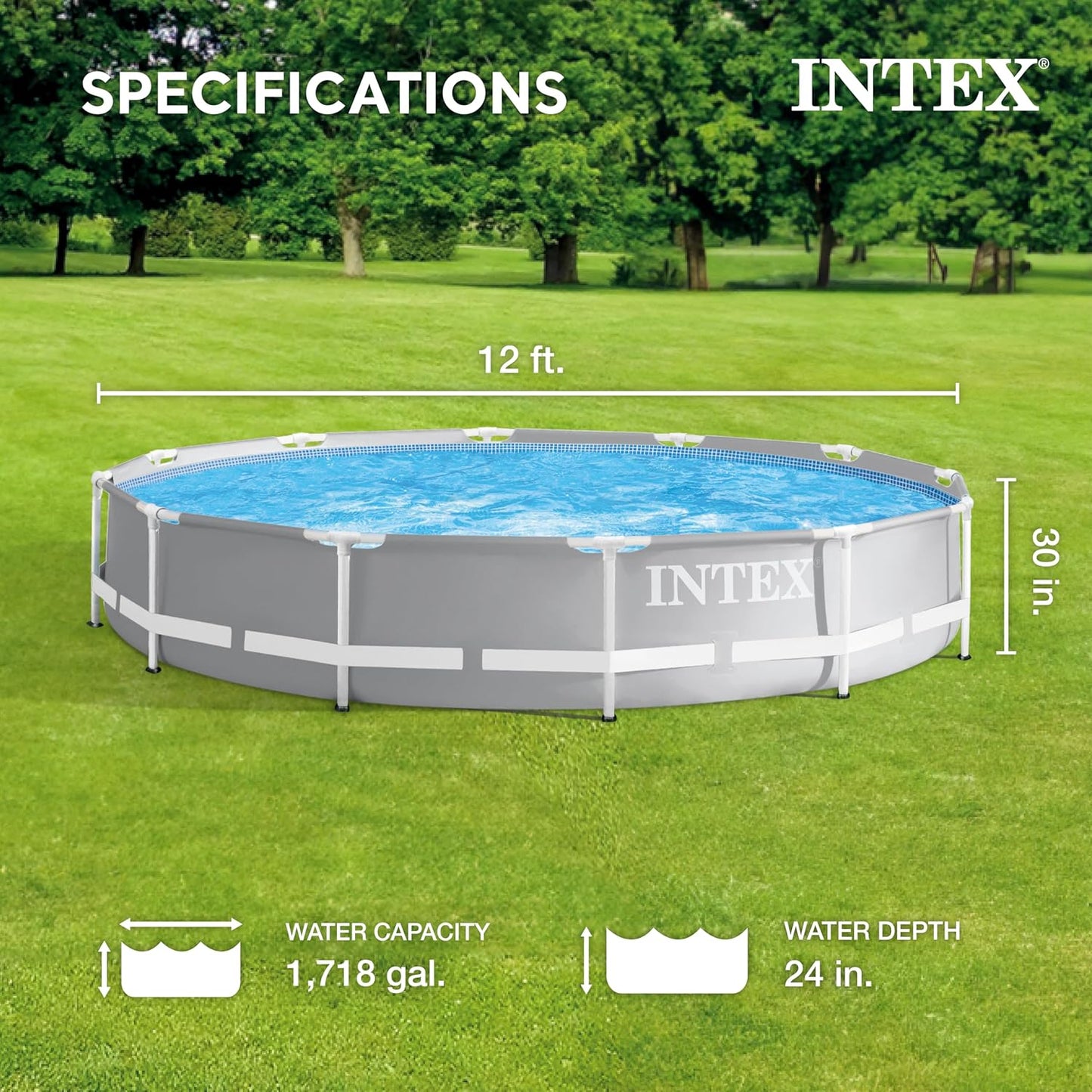 🏊🏿‍♂ Piscine ronde gamme prisme frame